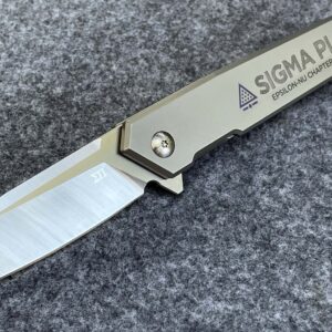 Sigma Pi Raptor (Epsilon-Nu Series) Titanium Folding Knife with D2 Blade